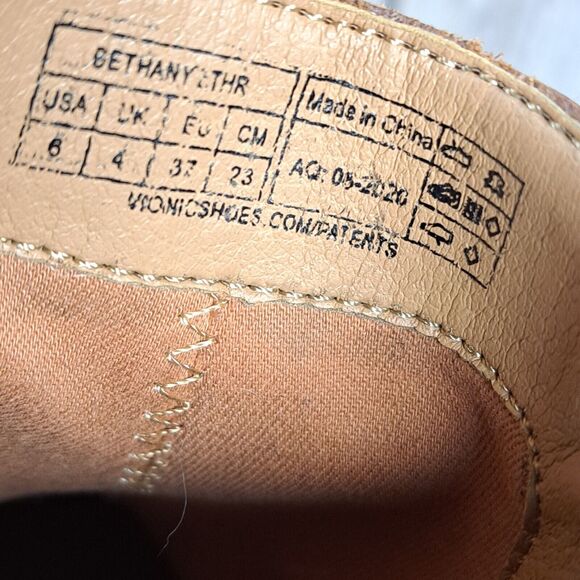 Vionic Joy Bethany Leather Waterproof Side Zip Ankle Bootie Women's Sz 6 Beaver - Picture 9 of 10